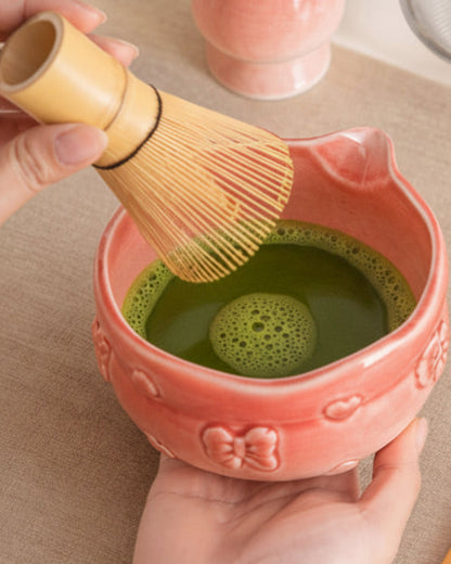 Bamboo Ritual matcha preparation final steps