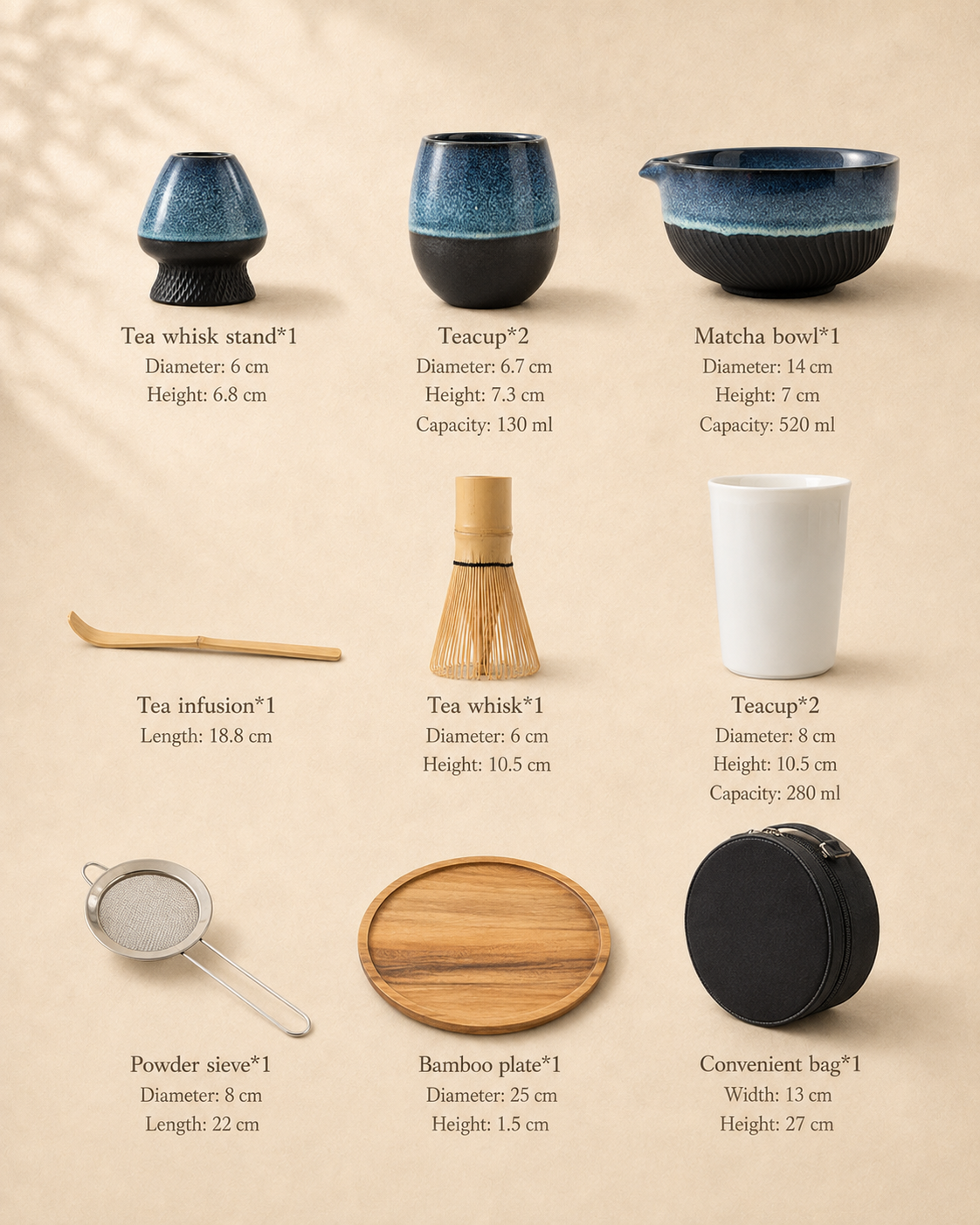 Kiln & Ritual 9-piece handcrafted ceramic matcha gift set lifestyle image