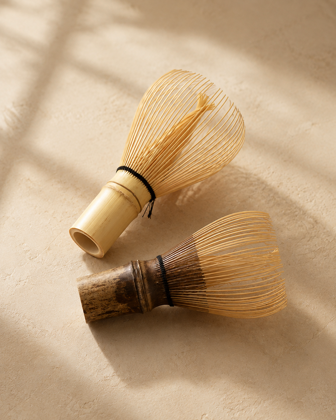 Bamboo tea whisk for making frothy matcha