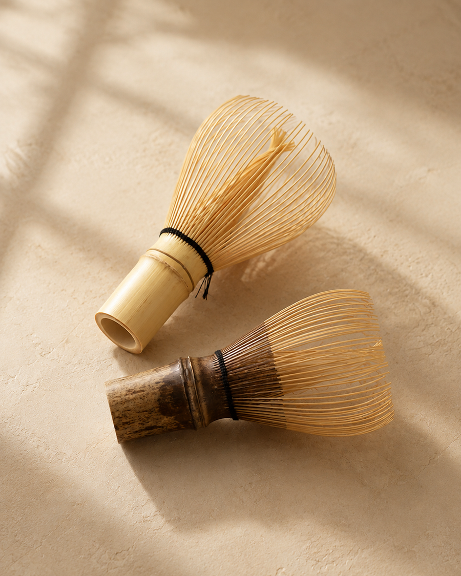 Bamboo tea whisk for making frothy matcha